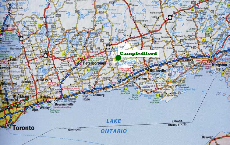 Map of southern Ontario